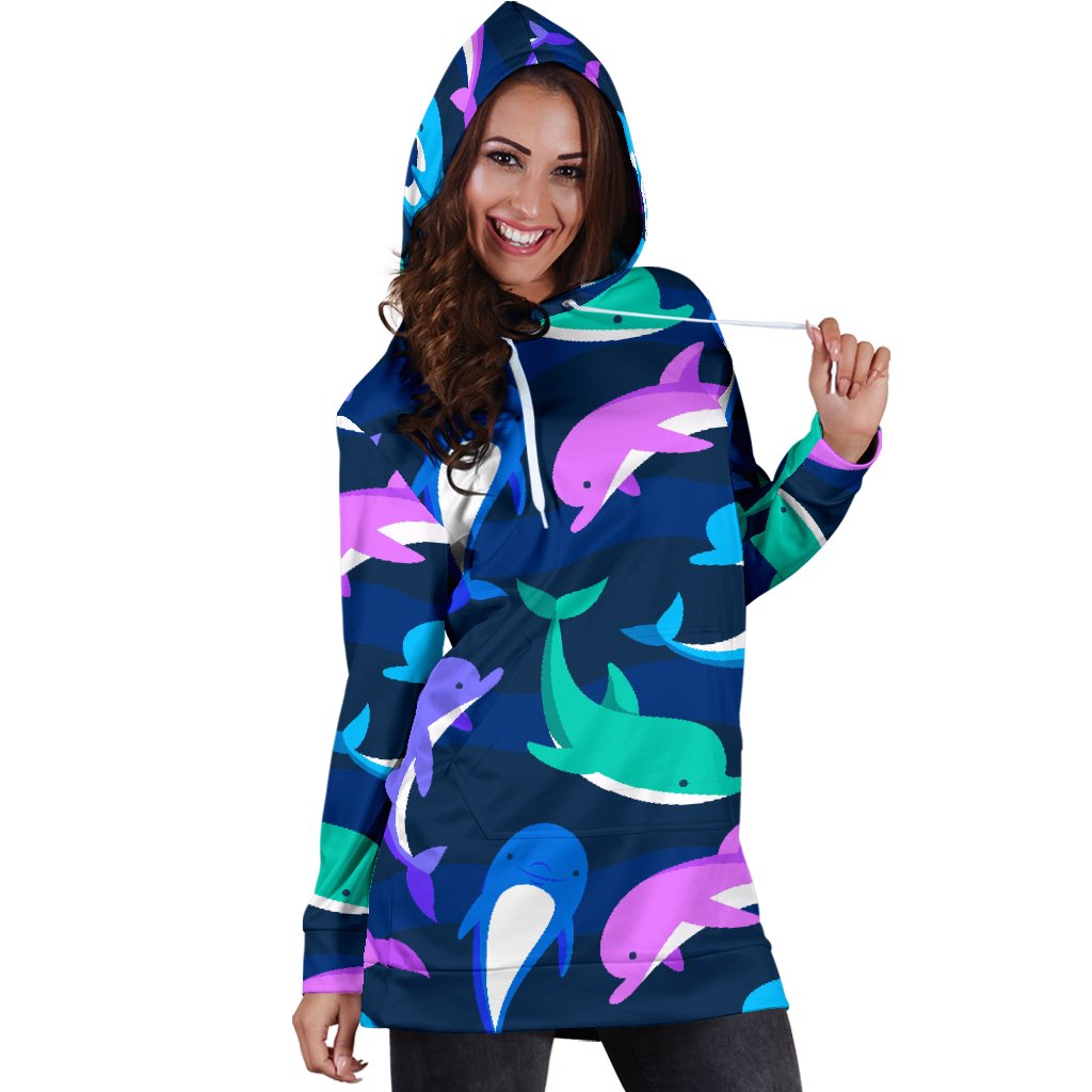 Dolphin Baby Women Hoodie Dress