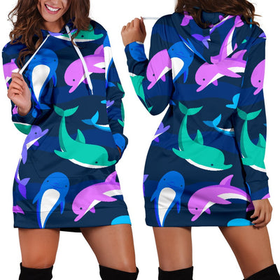 Dolphin Baby Women Hoodie Dress