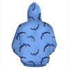 Dolphin Blue Print All Over Print Hoodie