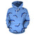 Dolphin Blue Print All Over Print Hoodie