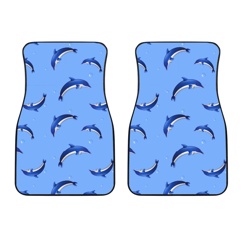 Dolphin Blue Print Car Floor Mats