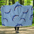 Dolphin Blue Print Hooded Blanket-JORJUNE.COM