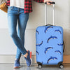 Dolphin Blue Print Luggage Cover Protector