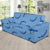 Dolphin Blue Print Sofa Slipcover-JORJUNE.COM