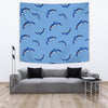 Dolphin Blue Print Tapestry