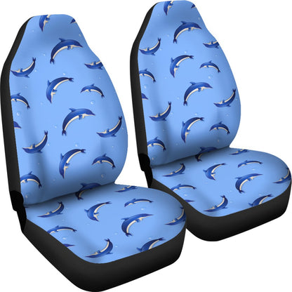Dolphin Blue Print Universal Fit Car Seat Covers
