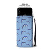 Dolphin Blue Print Wallet Phone Case