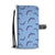 Dolphin Blue Print Wallet Phone Case