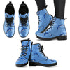 Dolphin Blue Print Women Leather Boots