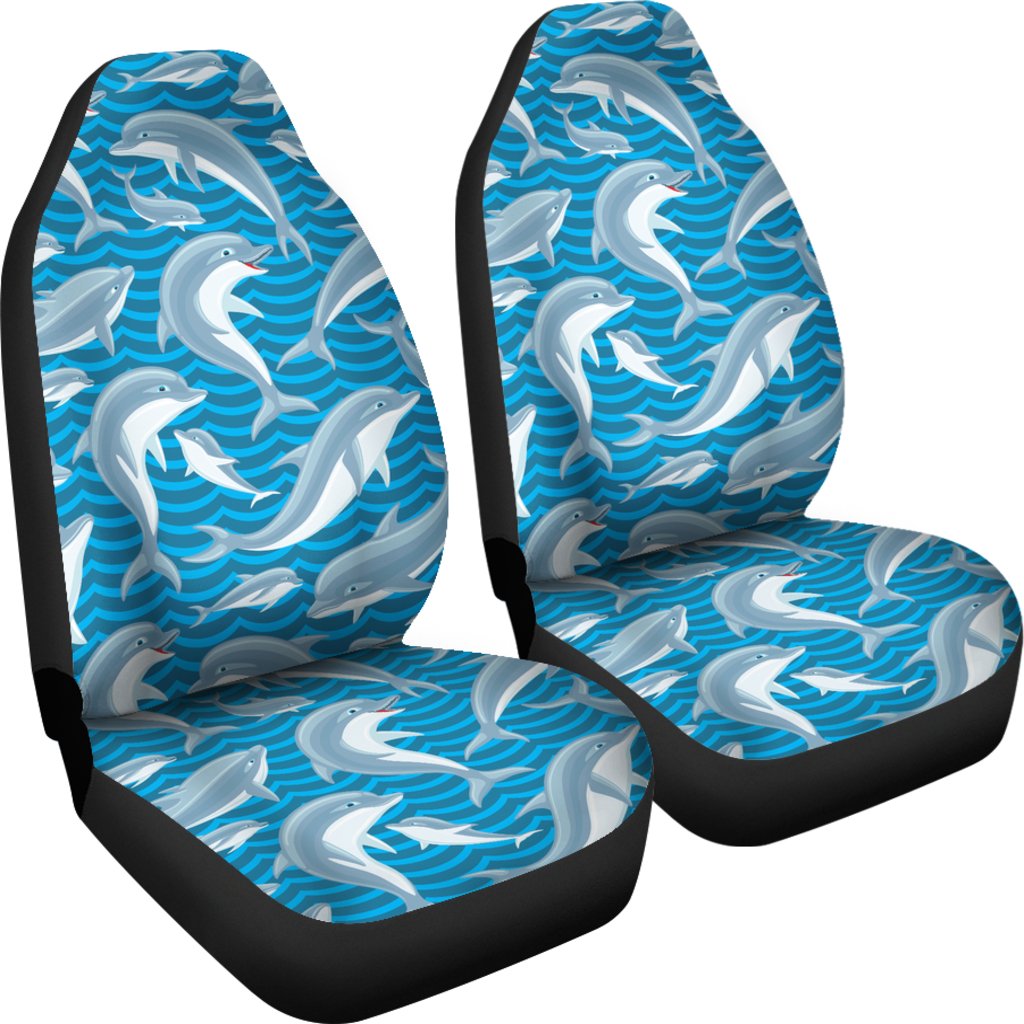 Dolphin Cute Print Pattern Universal Fit Car Seat Covers