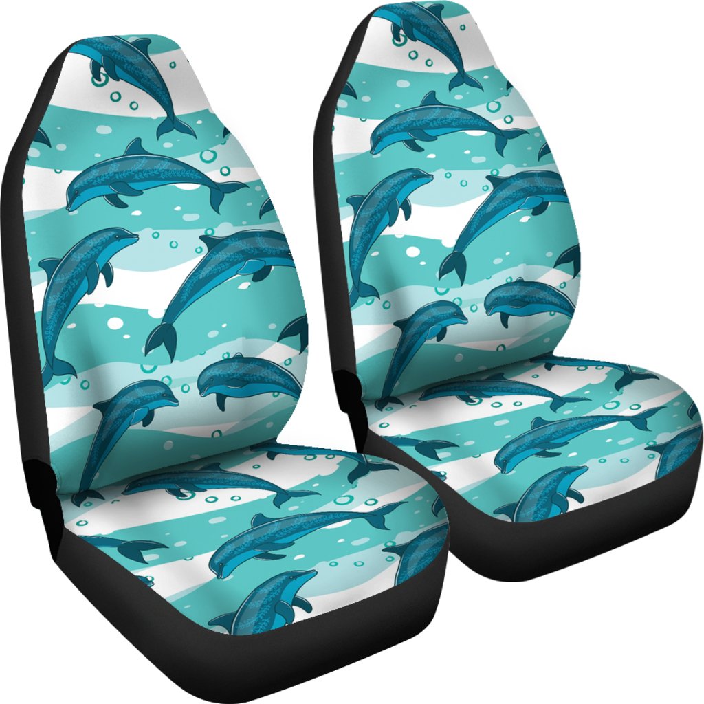 Dolphin Design Print Pattern Universal Fit Car Seat Covers
