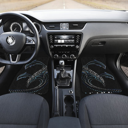 Dolphin Dot Design Car Floor Mats