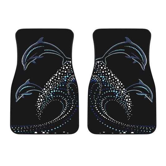 Dolphin Dot Design Car Floor Mats