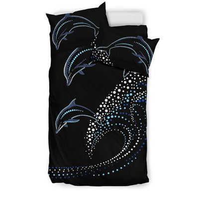 Dolphin Dot Design Duvet Cover Bedding Set