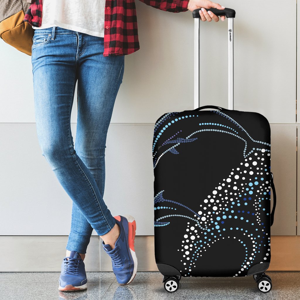 Dolphin Dot Design Luggage Cover Protector