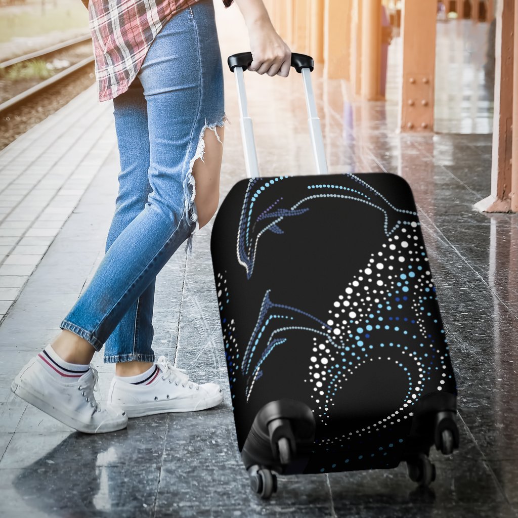 Dolphin Dot Design Luggage Cover Protector