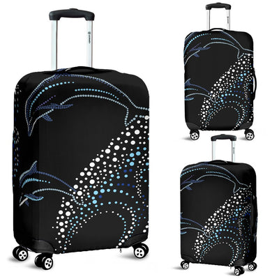 Dolphin Dot Design Luggage Cover Protector