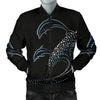 Dolphin Dot Design Men Casual Bomber Jacket