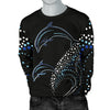 Dolphin Dot Design Men Crewneck Sweatshirt