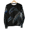 Dolphin Dot Design Men Crewneck Sweatshirt