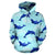 Dolphin Heart Pattern All Over Print Hoodie