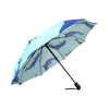 Dolphin Heart Pattern Automatic Foldable Umbrella