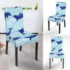 Dolphin Heart Pattern Dining Chair Slipcover-JORJUNE.COM