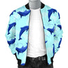 Dolphin Heart Pattern Men Casual Bomber Jacket