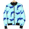 Dolphin Heart Pattern Men Casual Bomber Jacket