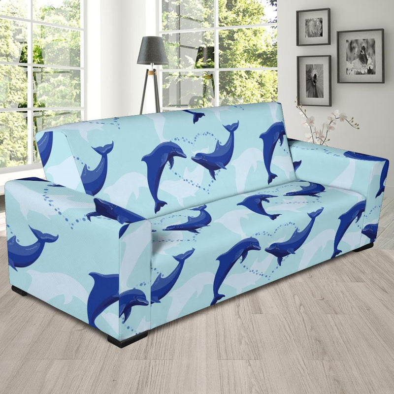 Dolphin Heart Pattern Sofa Slipcover-JORJUNE.COM