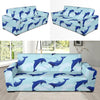 Dolphin Heart Pattern Sofa Slipcover-JORJUNE.COM