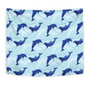 Dolphin Heart Pattern Tapestry