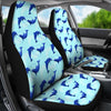 Dolphin Heart Pattern Universal Fit Car Seat Covers