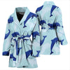 Dolphin Heart Pattern Women Bath Robe