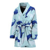 Dolphin Heart Pattern Women Bath Robe