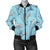 Dolphin Heart Pattern Women Casual Bomber Jacket