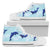 Dolphin Heart Pattern Women High Top Shoes