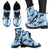 Dolphin Heart Pattern Women Leather Boots