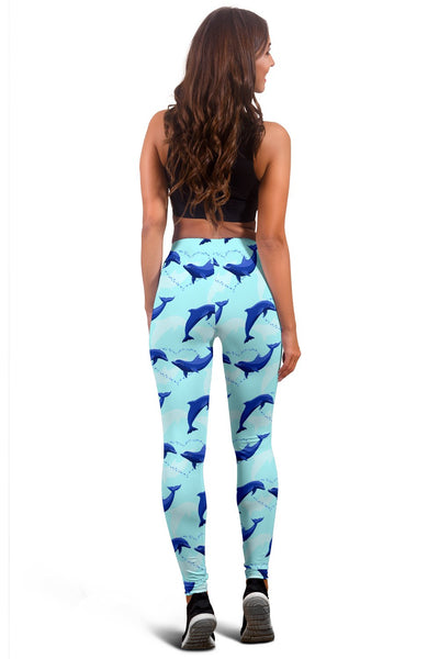 Dolphin Heart Pattern Women Leggings