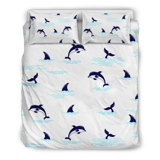 Dolphin Jumping Duvet Cover Bedding Set