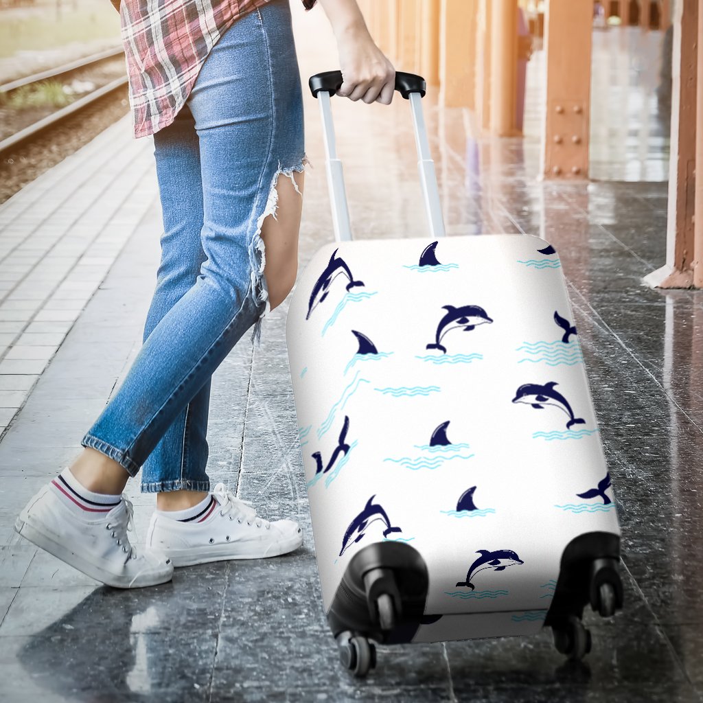 Dolphin Jumping Luggage Cover Protector