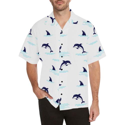 Dolphin Jumping Men Hawaiian Shirt