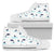 Dolphin Jumping Men High Top Canvas Shoes