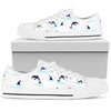 Dolphin Jumping Men Low Top Canvas Shoes