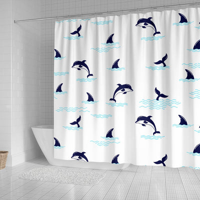 Dolphin Jumping Shower Curtain