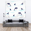 Dolphin Jumping Wall Tapestry