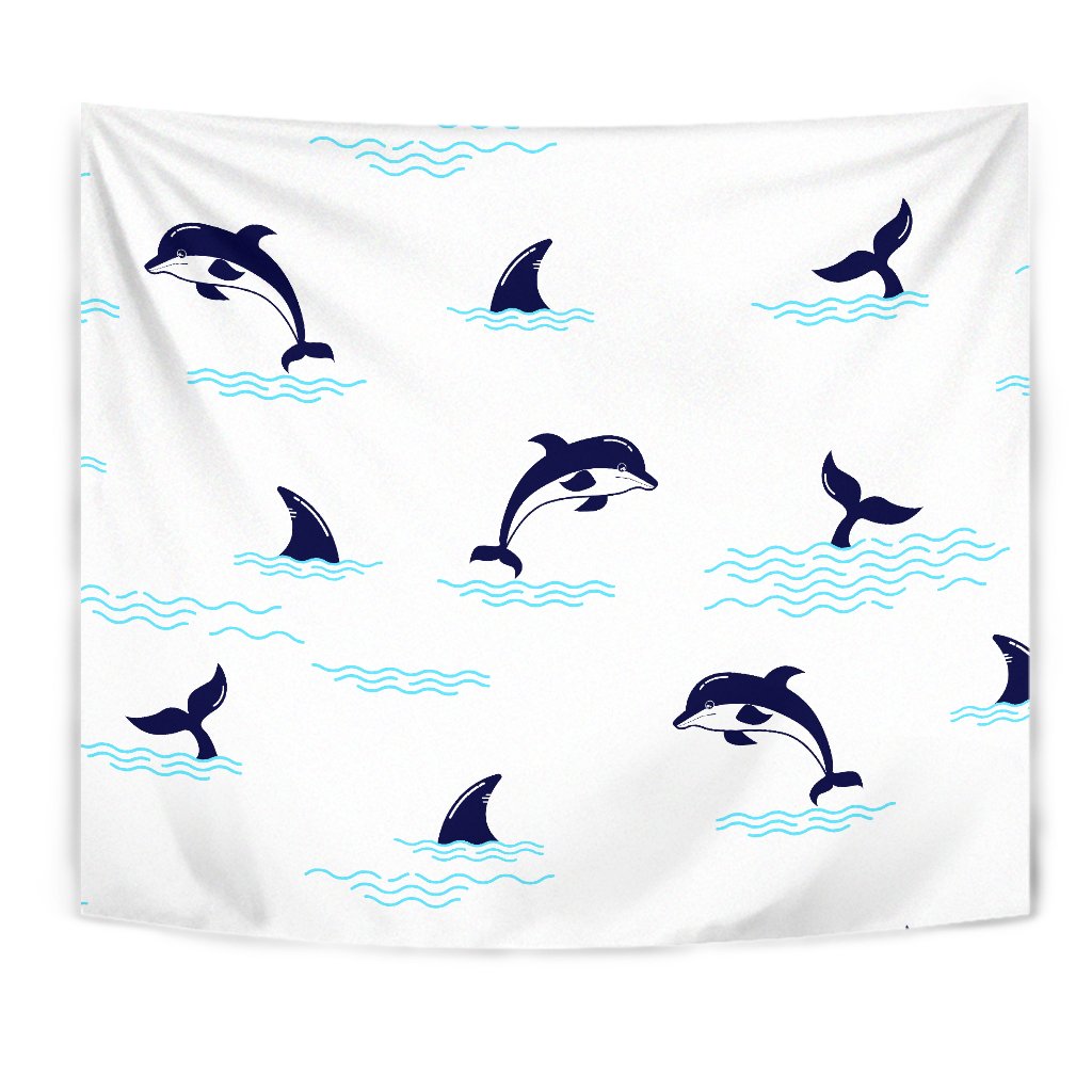 Dolphin Jumping Wall Tapestry