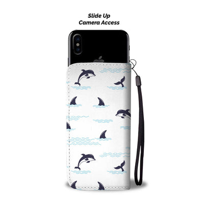 Dolphin Jumping Wallet Phone Case