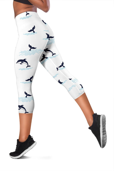 Dolphin Jumping Women Capris