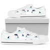 Dolphin Jumping Women Low Top Canvas Shoes